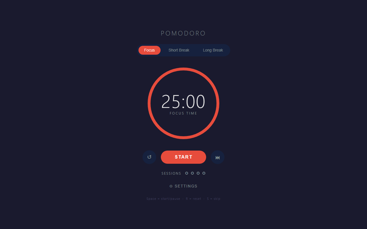 Pomodoro screenshot